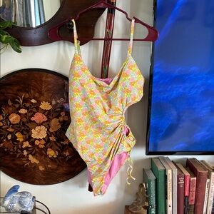 Dippin' Daisy's Pink and Floral Swimsuit